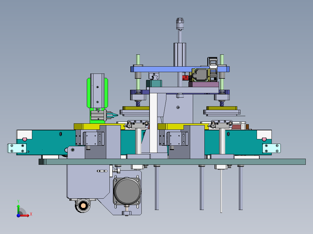 LCA-40 智能门锁锁芯自动组装机前视图