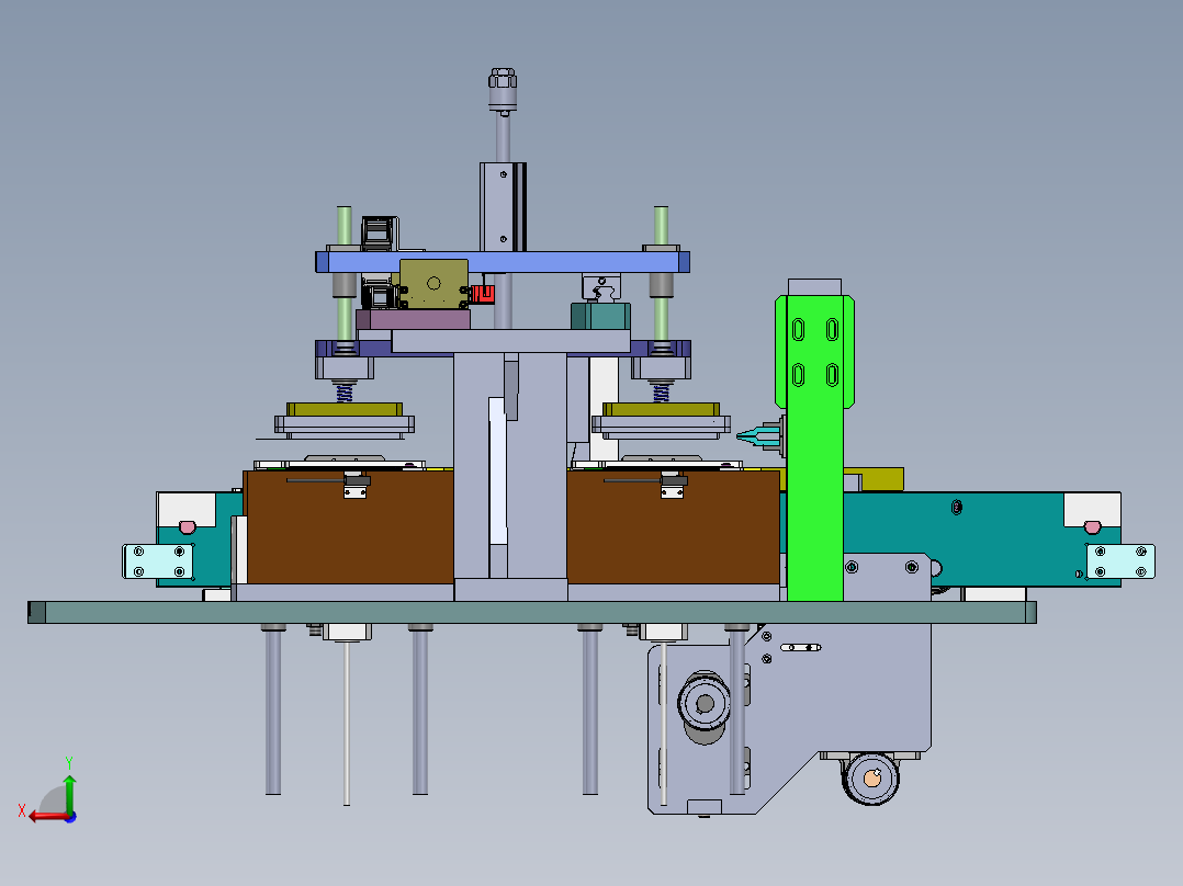 LCA-40 智能门锁锁芯自动组装机后视图