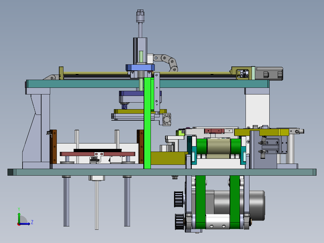 LCA-40 智能门锁锁芯自动组装机左视图