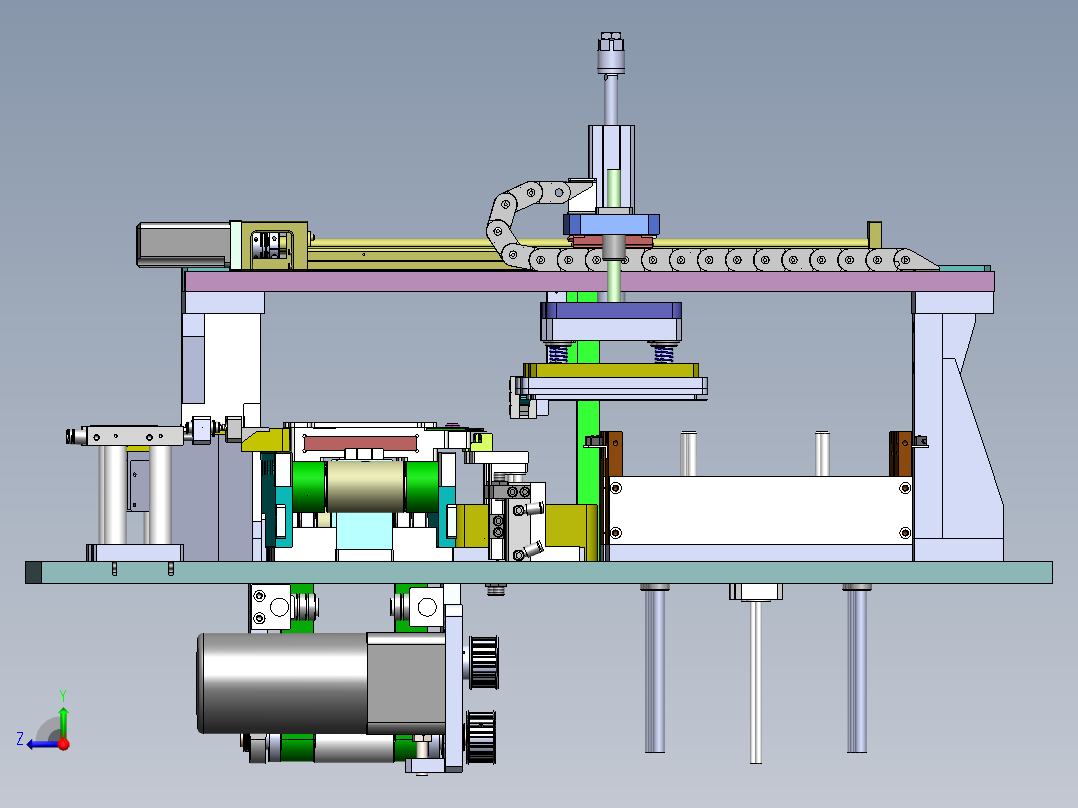 LCA-40 智能门锁锁芯自动组装机右视图