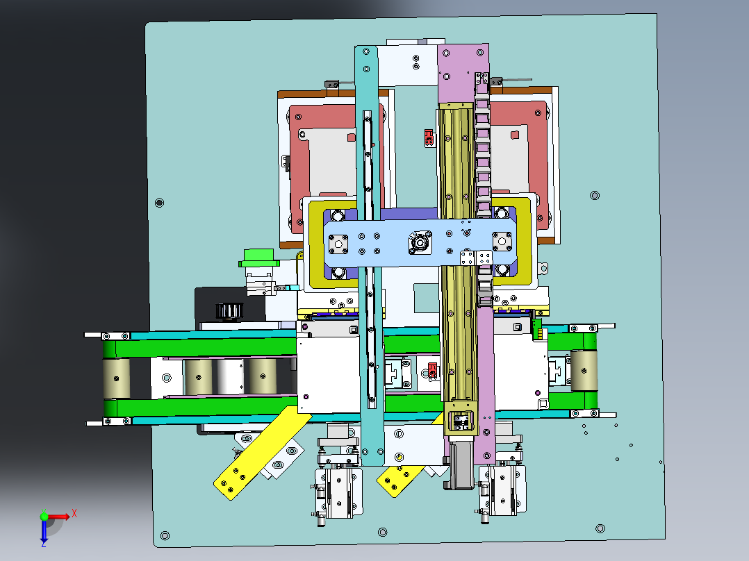 LCA-40 智能门锁锁芯自动组装机俯视图