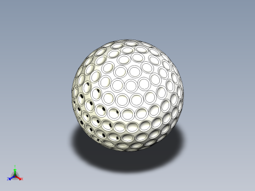 高尔夫球、高尔夫球小车、高尔夫球装备golf-ball-3d-model SW IGS.zip