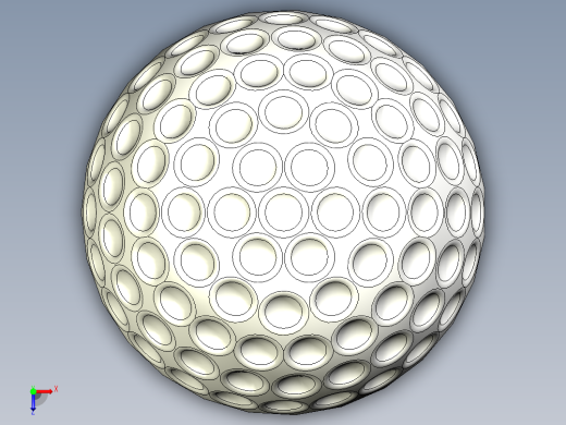 高尔夫球、高尔夫球小车、高尔夫球装备golf-ball-3d-model SW IGS.zip俯视缩略图
