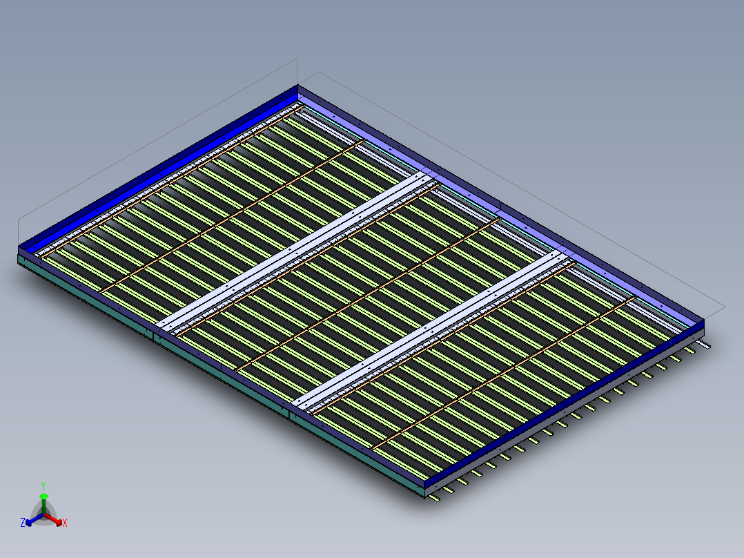 雨盖3585x2465正等轴测图