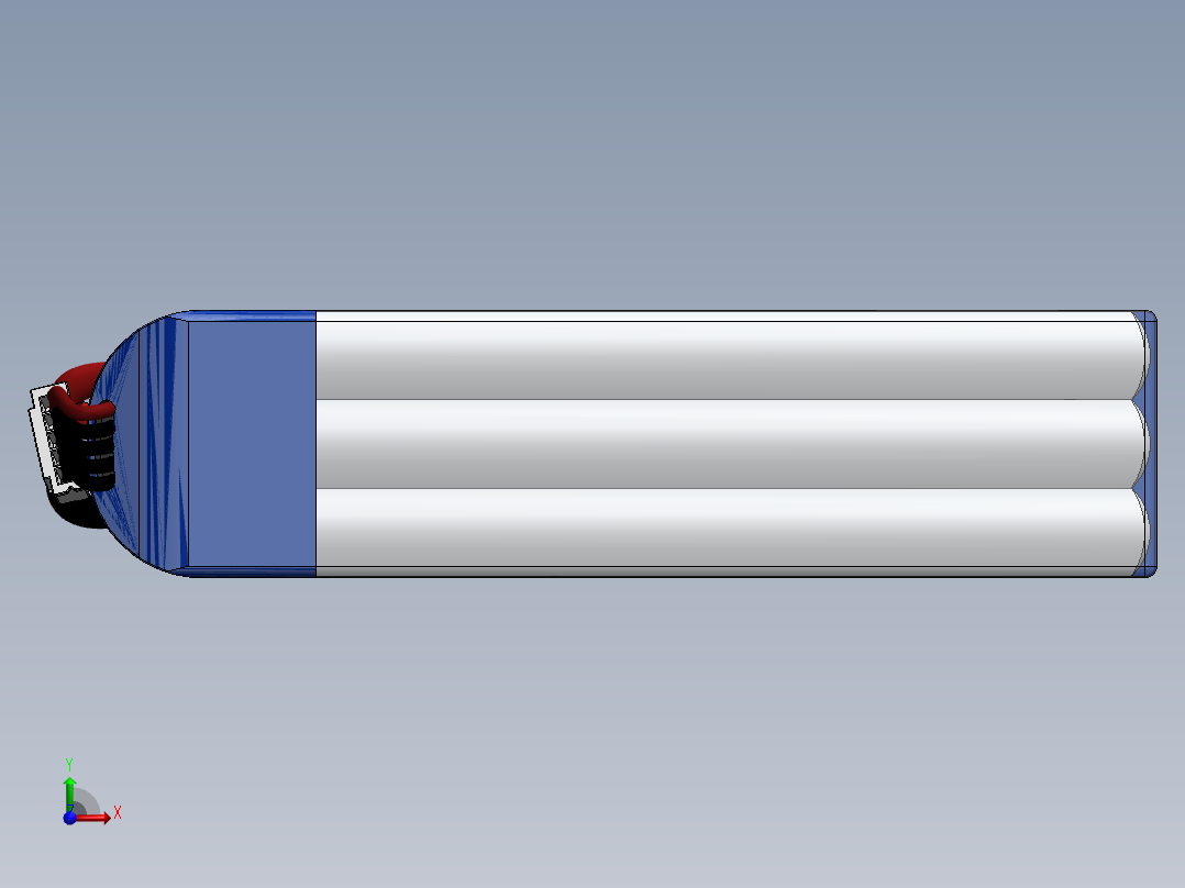 电池仓、电池(33)前视图