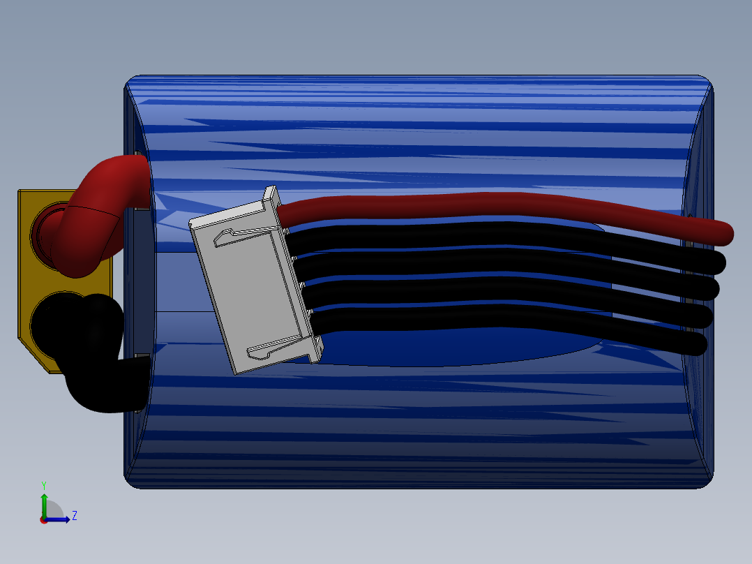 电池仓、电池(33)左视图
