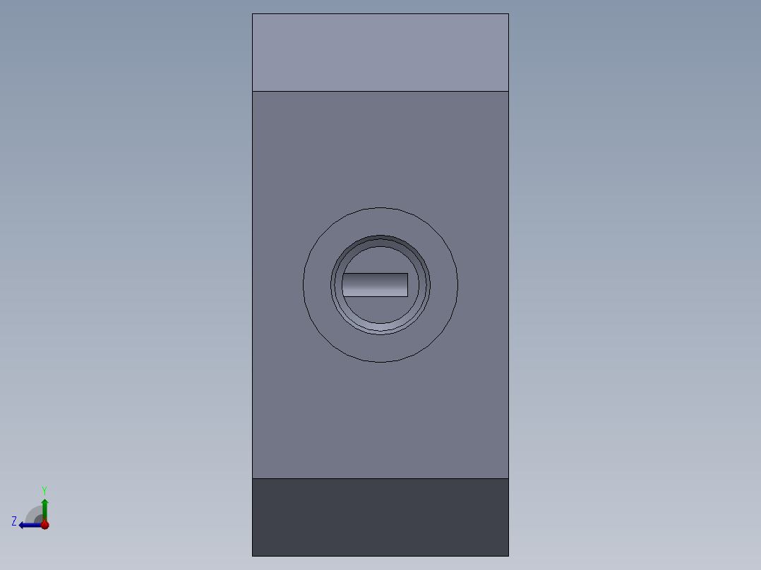 液压齿轮泵箱右视图