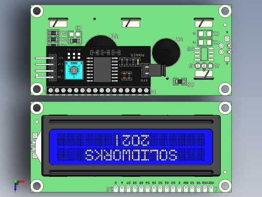 1602液晶显示器俯视缩略图