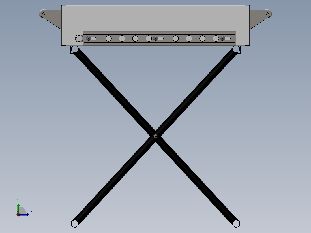 带折叠架的烧烤箱  SW18左视图