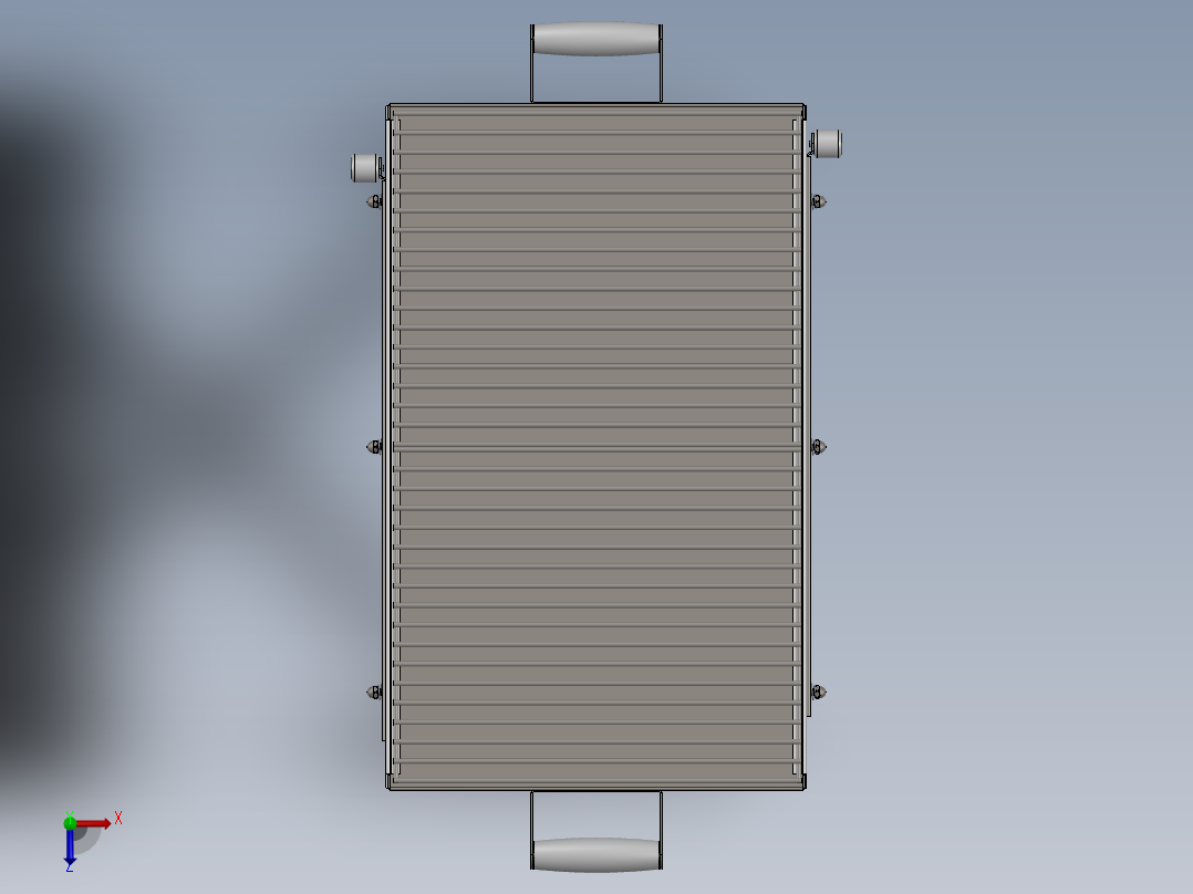 带折叠架的烧烤箱  SW18俯视图