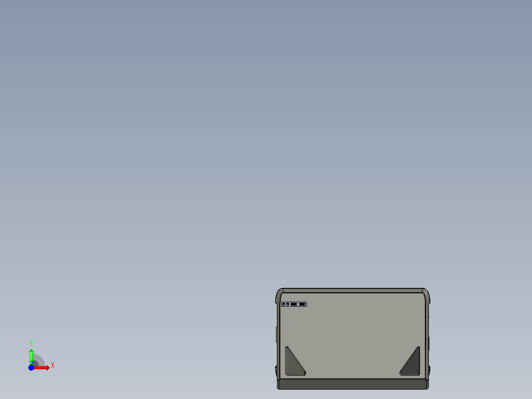 计算机机箱前视图