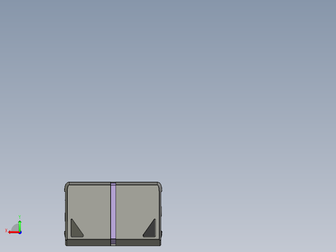 计算机机箱后视图