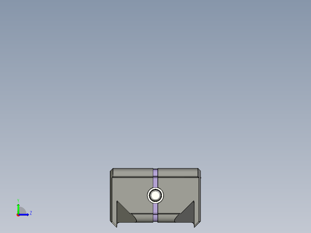 计算机机箱左视图