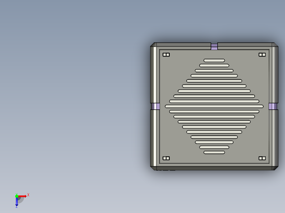 计算机机箱俯视图