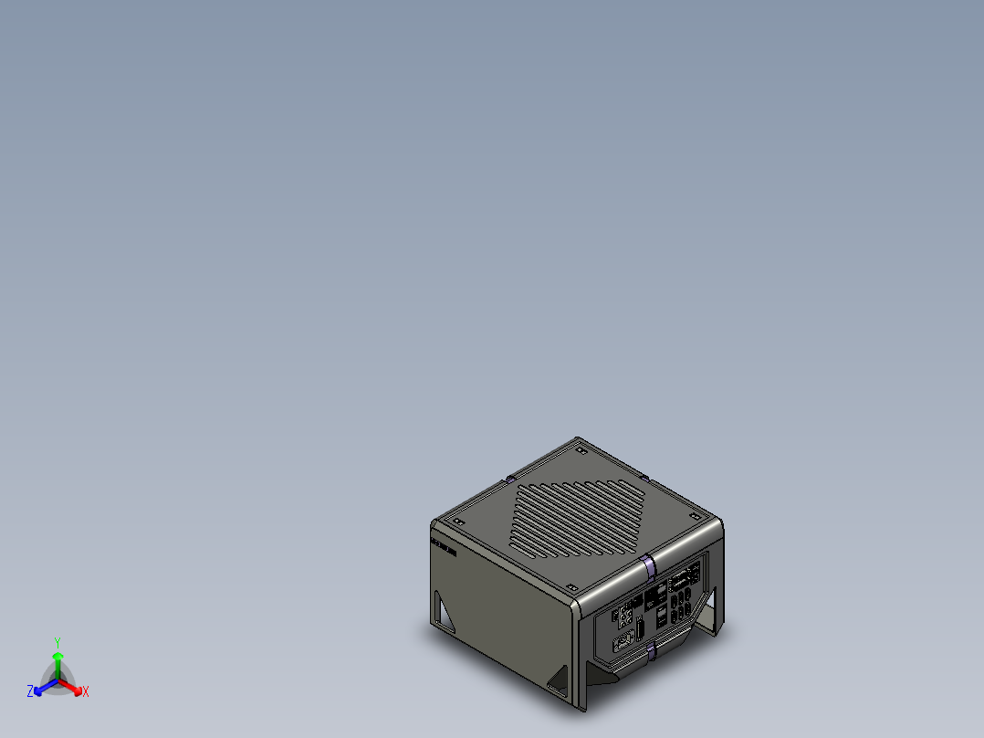 计算机机箱正等轴测图