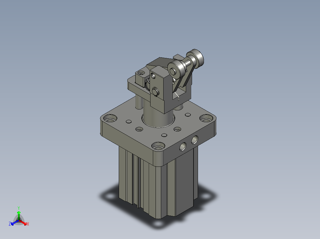 TWH50x30SK+(DMSG-2)-B-A-B-3正等轴测图