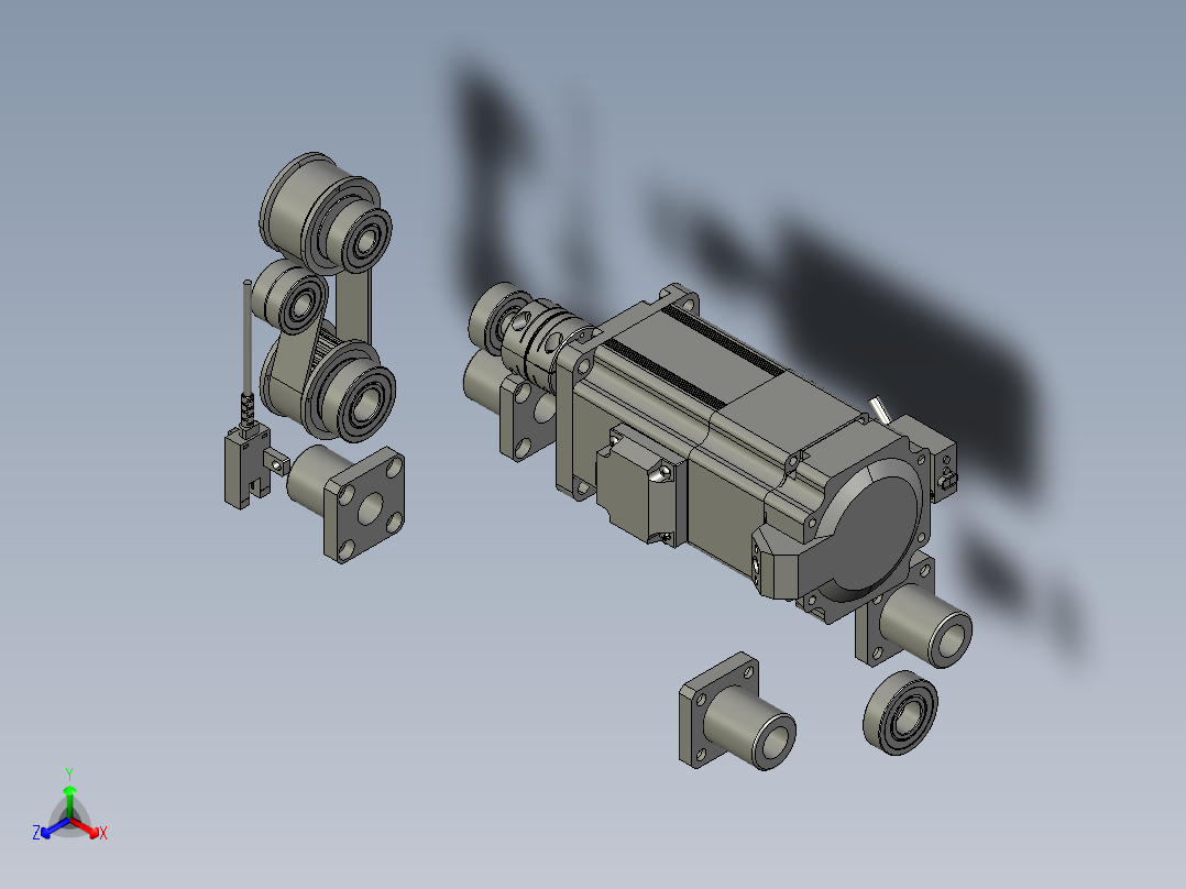 ZXHJ02A037A0-夹紧机构正等轴测图