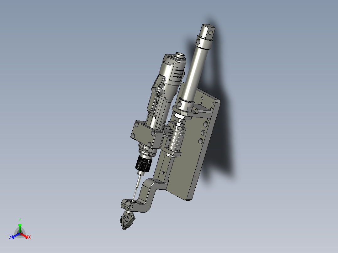 锁螺丝模组1正等轴测图