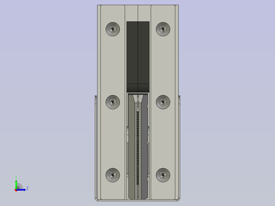 HE不锈钢分张器总装图ASMHR左视图