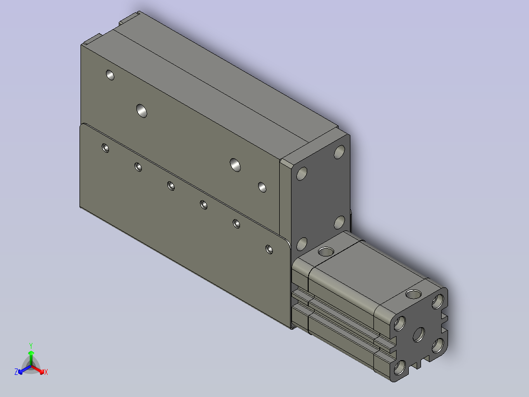 HE不锈钢分张器总装图ASMHR正等轴测图