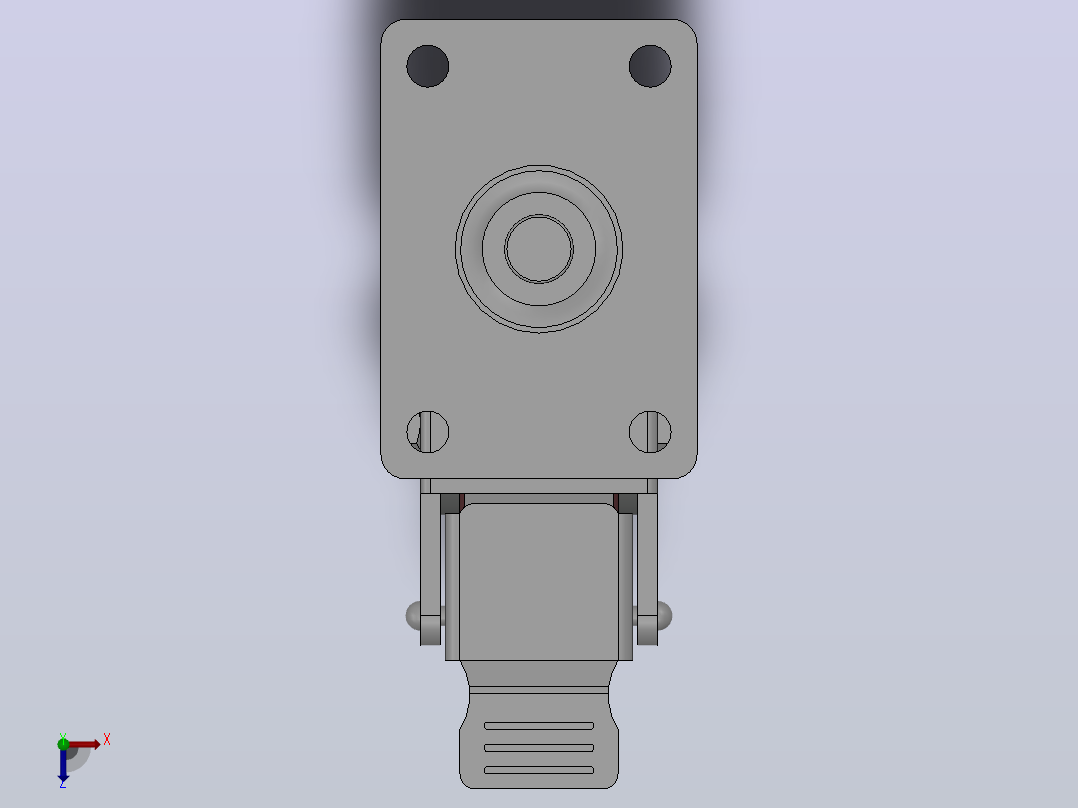 Z11-01B-100-602C中型轮[Z11-01B-100-602C]俯视图