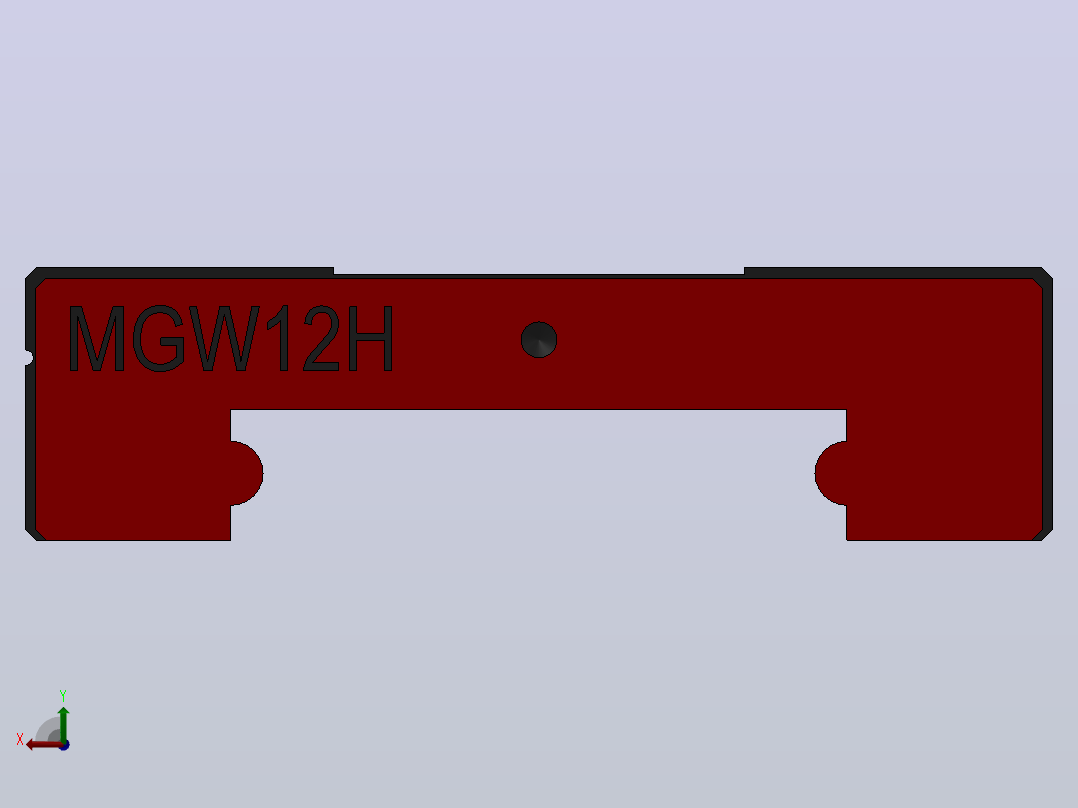 滑块MGW12H（HIWIN）后视图