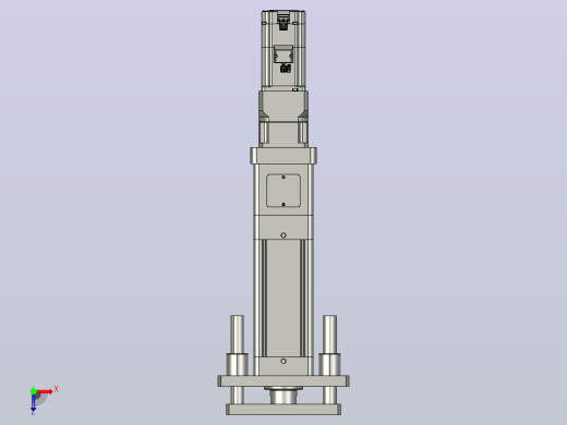 轻载电动缸TPA-ESR100-3210C-L50-M-QDX-W-P75-JX-C3俯视缩略图