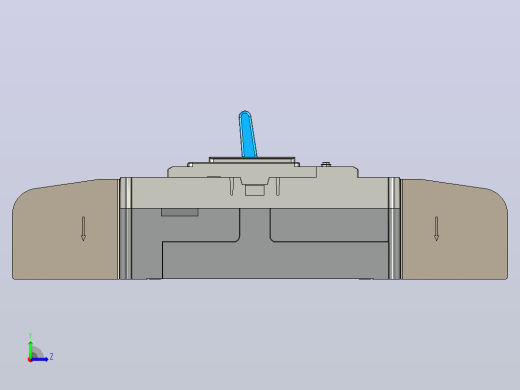 NM5LE-400 4P剩余电流动作断路器三维模型202401左视缩略图