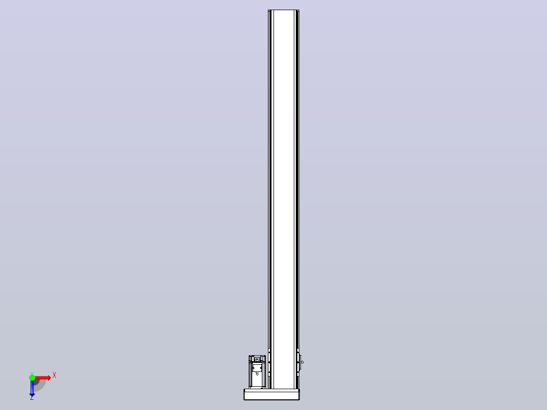 日规模组半封闭丝杆TPA-HNR-110D-1610C-L1150-ML-Y-P40-N3俯视图
