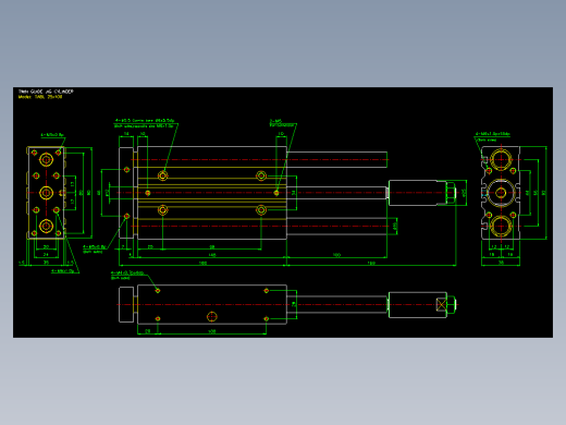 双轴气缸2D-TABL25x100缩略图
