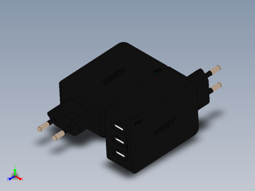 Phone 充电器 SolidWorks 11正等轴测缩略图