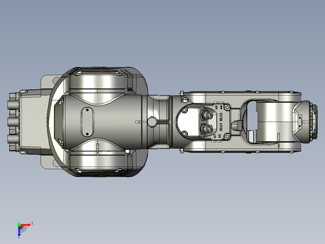 ABB IRB1100机器人IRB1100-580-rear俯视图