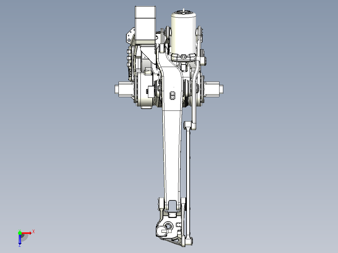SRB300码垛机器人三维模型图纸俯视图