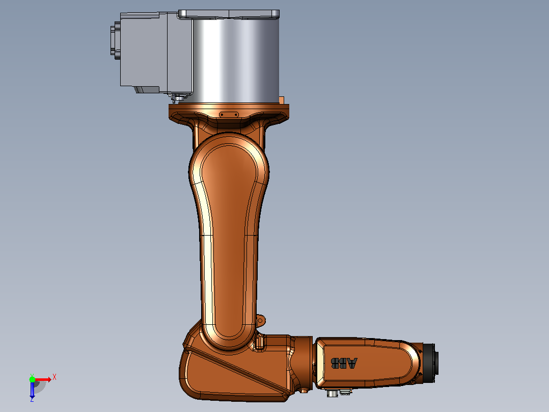 ABB机械手 -IRB120 3D模型俯视图