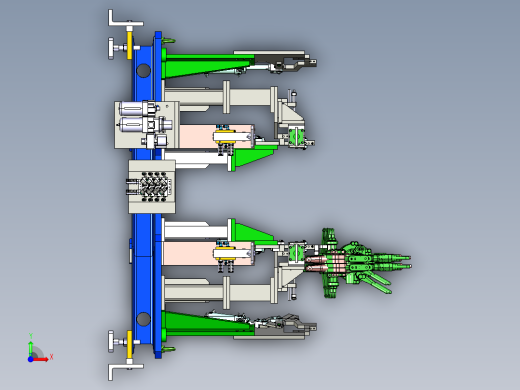 调整焊接夹具设备 前视缩略图