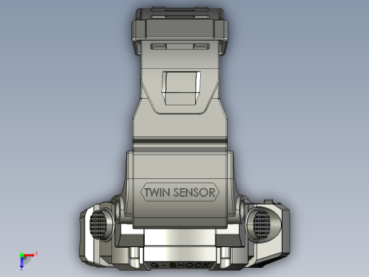 CASIO g661卡西欧手表模型3D图纸 STEP格式俯视缩略图