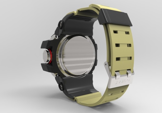 CASIO g661卡西欧手表模型3D图纸 STEP格式缩略图