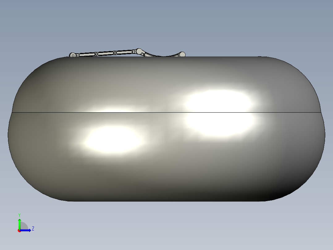 ER120-2400-PL 外部模型（STEP格式）左视图