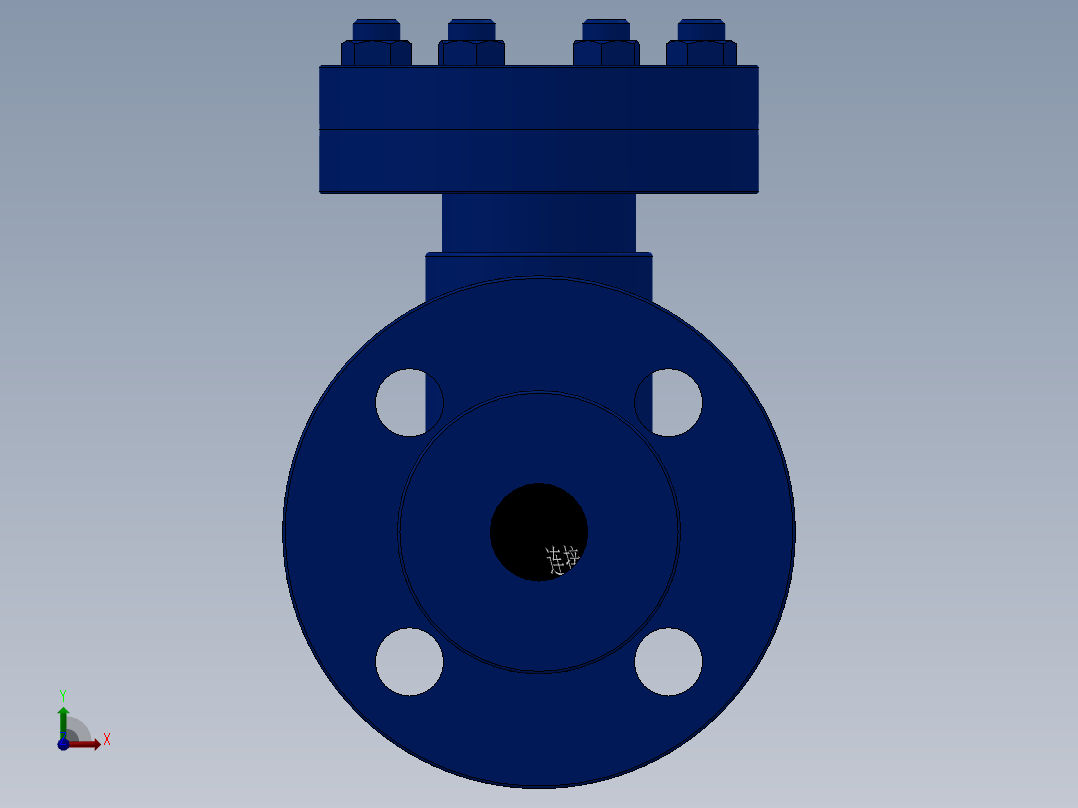 升降式止回阀-铸铁 DN15-DN300前视图