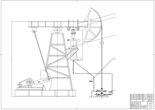 抽油机配套工艺——地面负压控套装置设计CAD+说明缩略图
