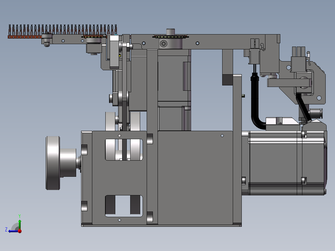 B26_typeC ️ 高速插针机右视图