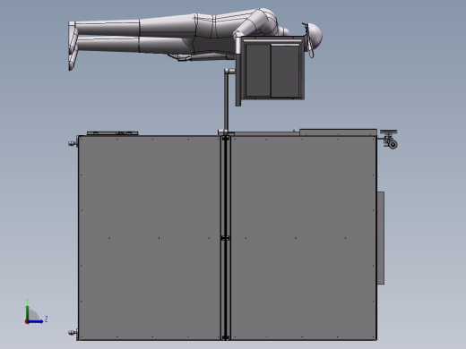 03-小型立体仓库3D模型左视缩略图