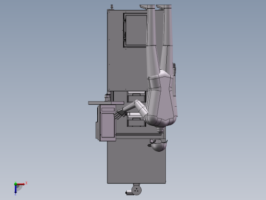 03-小型立体仓库3D模型俯视缩略图