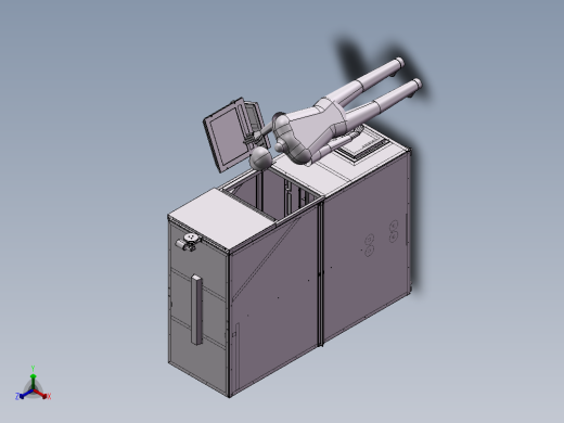 03-小型立体仓库3D模型正等轴测缩略图