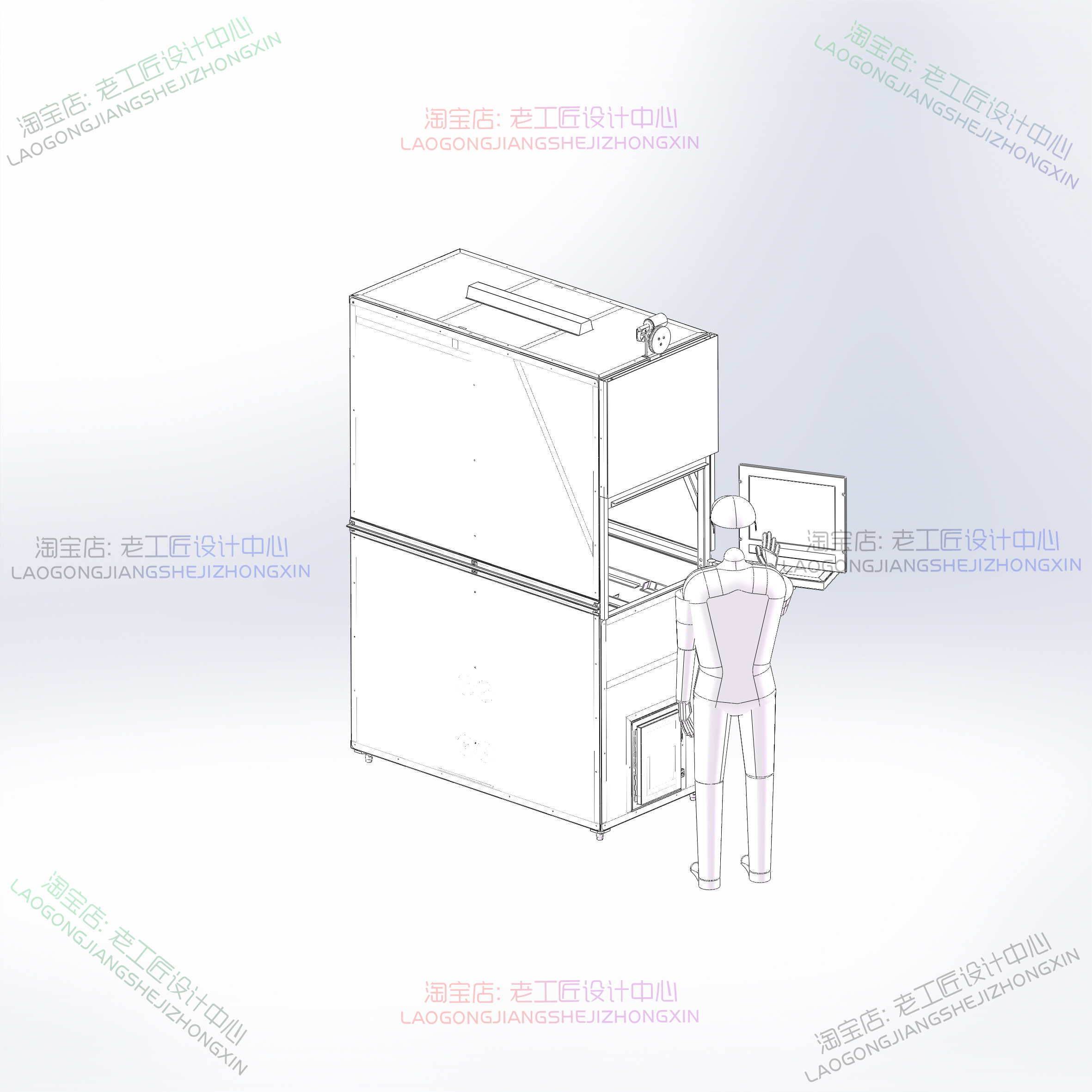 03-小型立体仓库3D模型