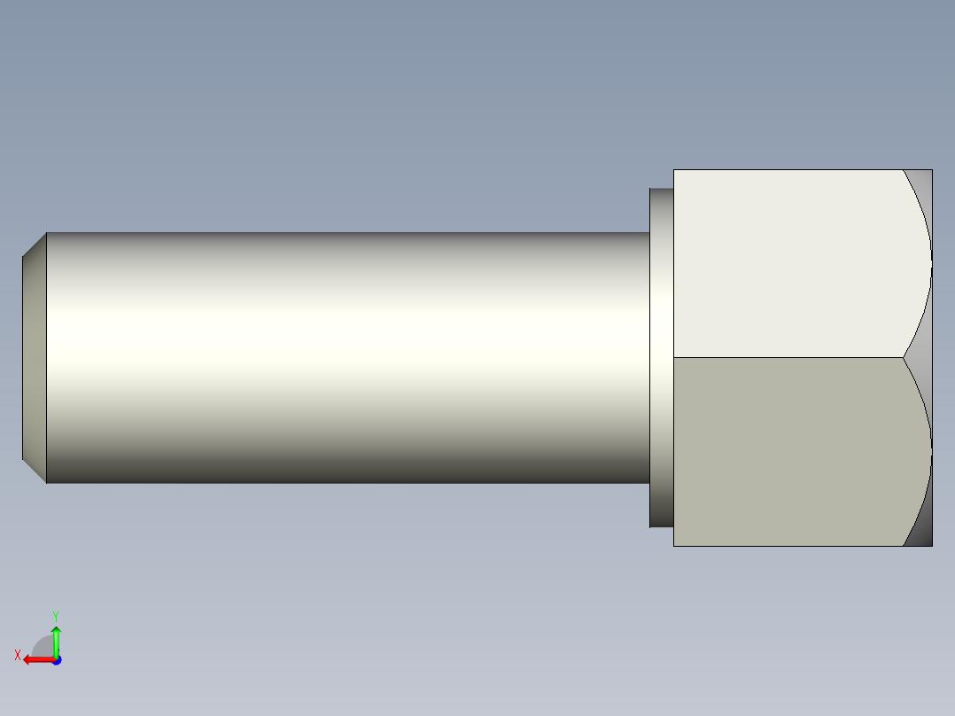 螺栓-Screw-M8-20-15-9-12-45-Yes.stp后视图