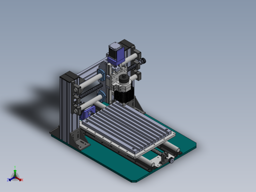 三轴碾磨机正等轴测缩略图