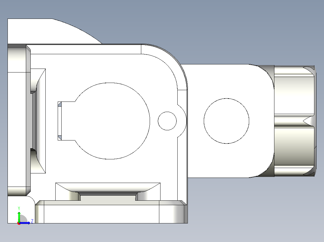基恩士SJ-H300A_kc图纸模型左视图