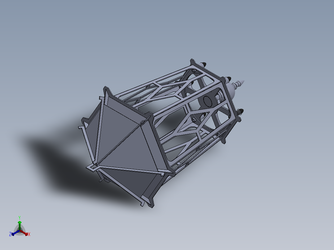 花园灯正等轴测图
