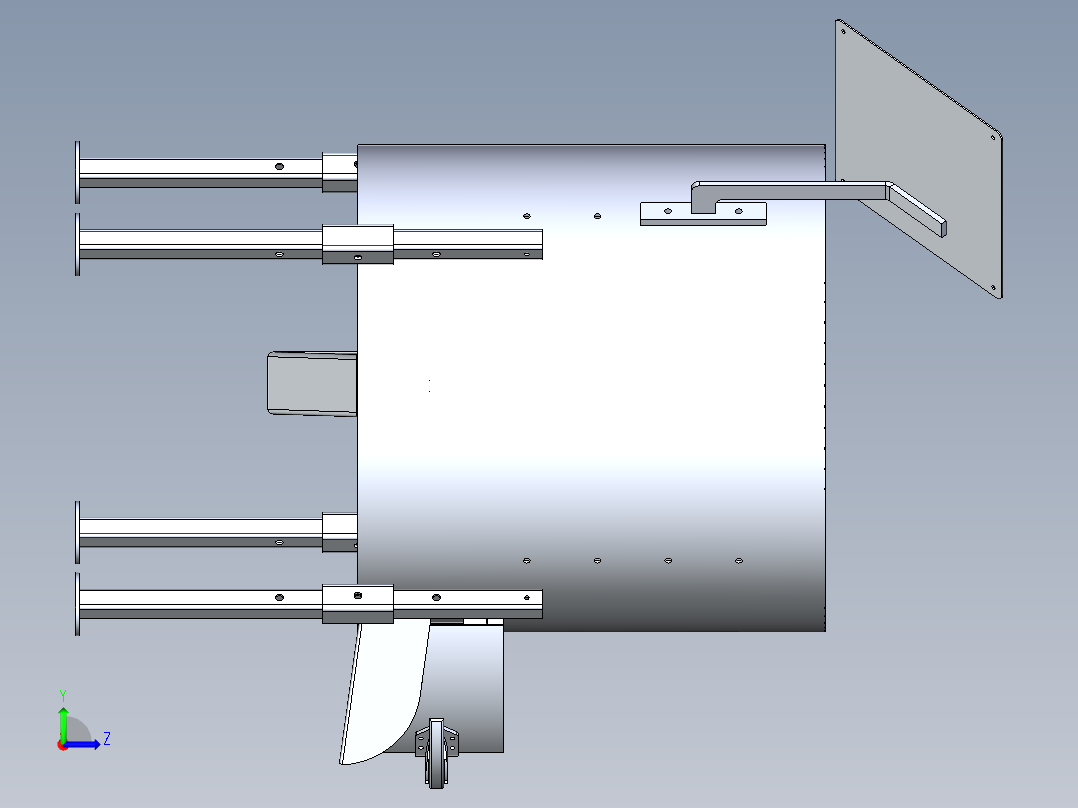 核桃去皮机-X_T左视图